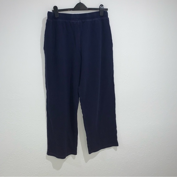 Polo Ralph Lauren navy blue waffle knit sleep pants loungewear size large pocket - Picture 3 of 11